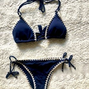 Navy stitched bikini by Victoria’s Secret